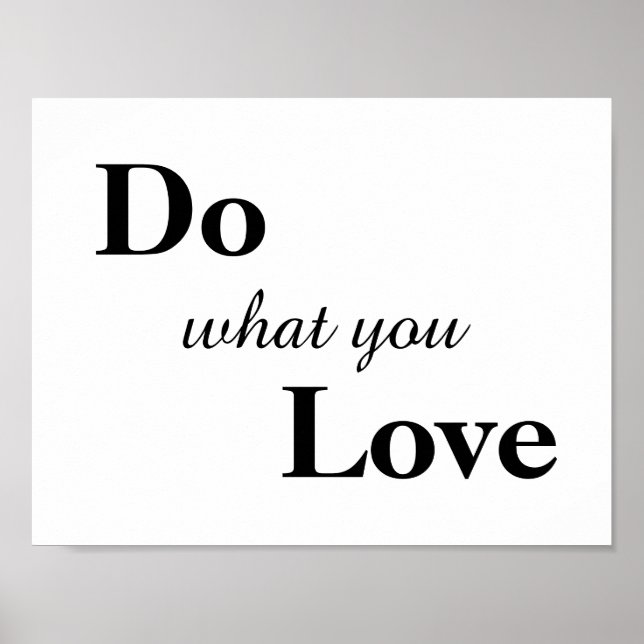 Do What You Love Poster (Front)