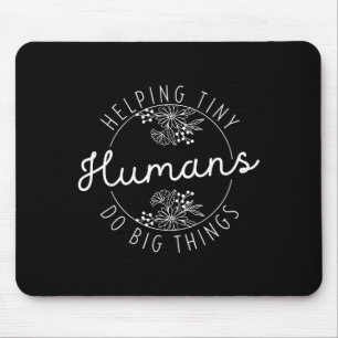 Do Women Helping Tiny Humans Big Things Mouse Mat