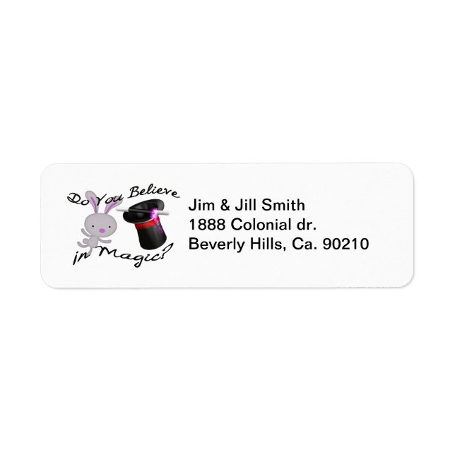 Do You Believe In Magic Top Hat & Rabbit (Front)