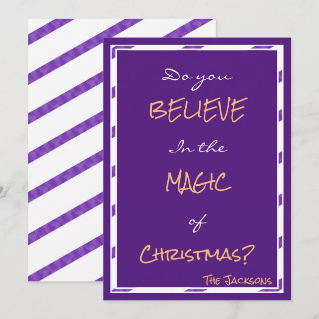 Do You BELIEVE in the Magic Invitation (Front/Back)