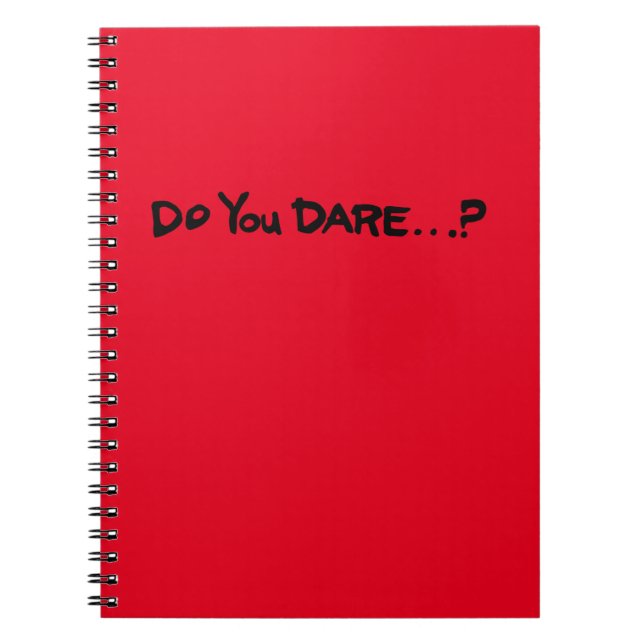 Do you dare ? notebook (Front)