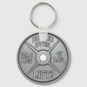 Do You Even Lift - Barbell Plate Key Ring