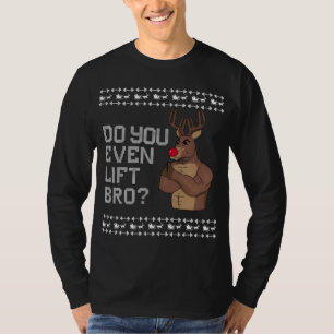 Do You Even Lift Bro Ugly Gym Christmas Sweater