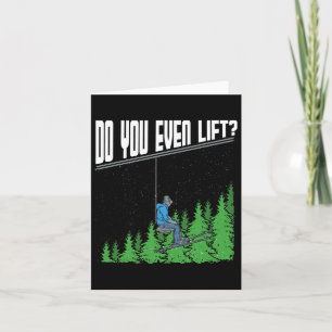 Do You Even Lift Funny Chairlift Ski Skiing Snowbo Card