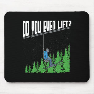 Do You Even Lift Funny Chairlift Ski Skiing Snowbo Mouse Mat