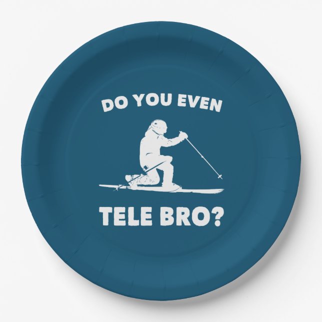 Do You Even Tele Bro? Paper Plate (Front)