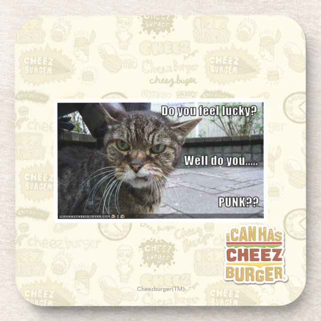 Do you feel lucky? coaster (Front)