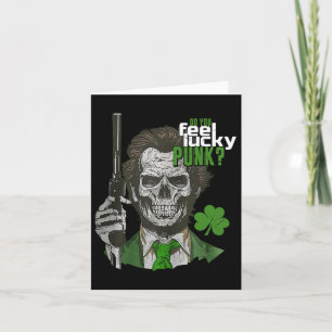 Do You Feel Lucky Punk Funny St Patricks Day Card