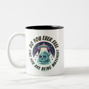 Do you feel watched? Fish Two-Tone Coffee Mug