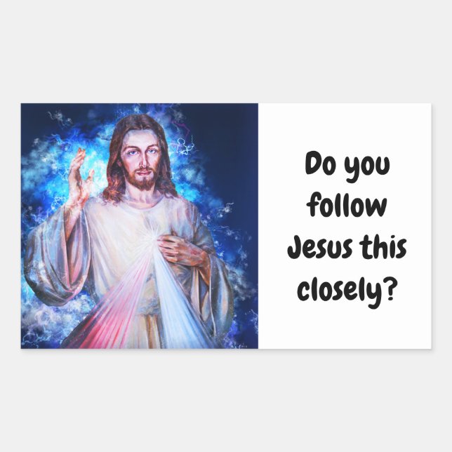 Do You Follow Jesus This Closely? Bumper Sticker (Front)