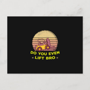 Do you forklift holiday postcard
