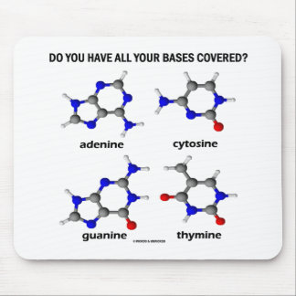 Do You Have All Your Bases Covered? (DNA Bases) Mouse Mat