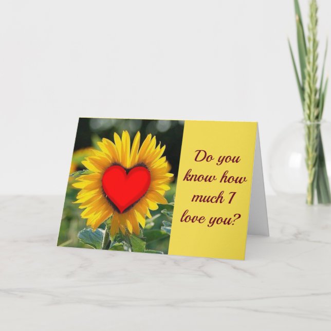 **DO YOU KNOW HOW MUCH I LOVE YOU** MISS U TOO!!!! CARD (Front)