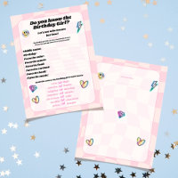 Do you Know the Birthday Girl Party Game