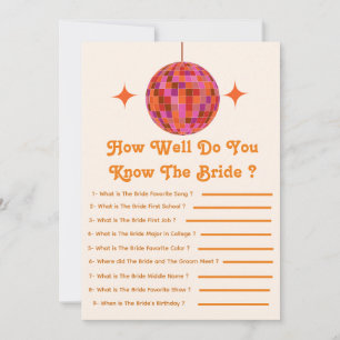 Do You Know The Bride Disco Bachelorette Game  Announcement