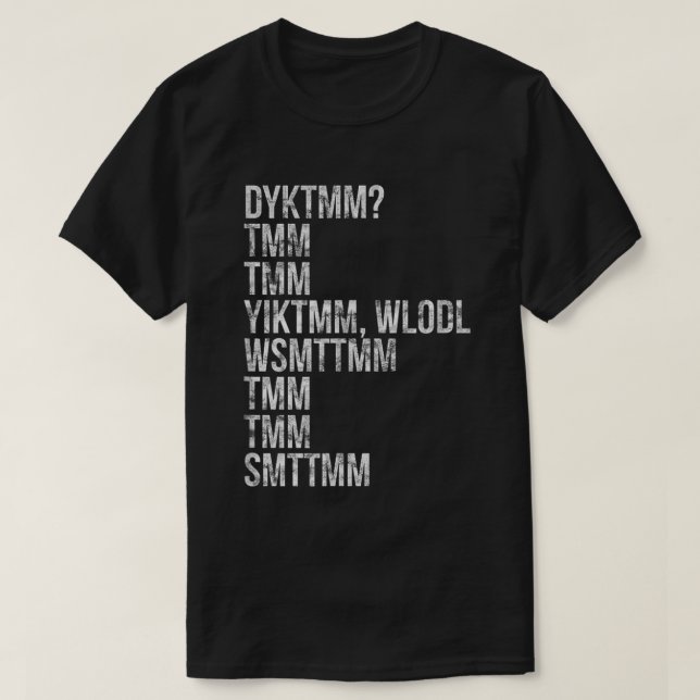 Do You Know The Muffin Man Cryptic Tee (Design Front)