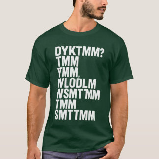 Do You Know The Muffin Man DYKTMM Funny Nostalgic  T-Shirt