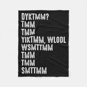 Do You Know The Muffin Man Dyktmm Funny Quote Fleece Blanket