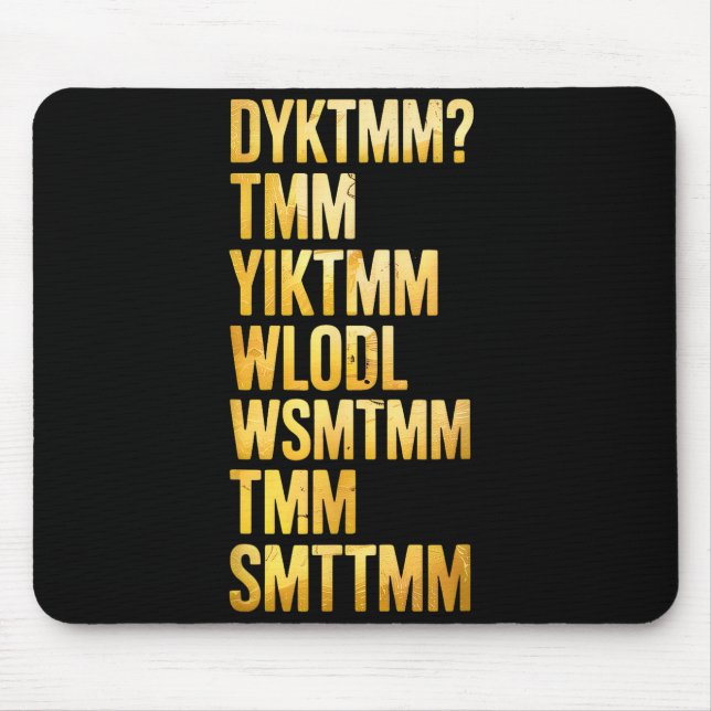 Do You Know The Muffin Man Dyktmm  Mouse Mat (Front)