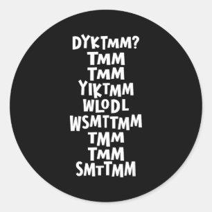 Do You Know The Muffin Man Dyktmm Nostalgia Funny  Classic Round Sticker