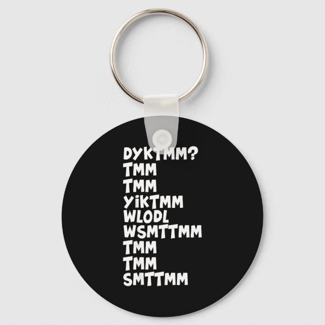 Do You Know The Muffin Man Dyktmm Nostalgia Funny  Key Ring (Front)