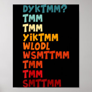 Do You Know The Muffin Man Dyktmm Nostalgia Funny  Poster