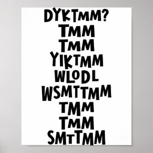 Do You Know The Muffin Man Dyktmm Nostalgia Funny Poster