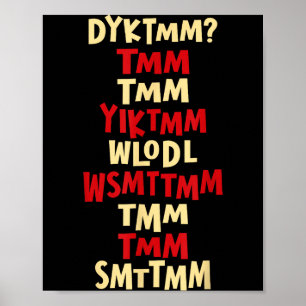 Do You Know The Muffin Man Dyktmm Nostalgia Funny Poster
