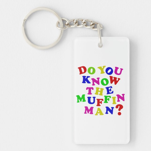 Do you know the Muffin Man? Key Ring (Front)