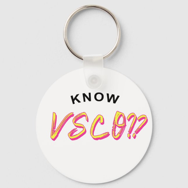 Do you know VSCO? Key Ring (Front)