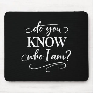 Do You Know Who I Am African Heritage Pride Black Mouse Mat