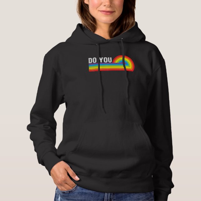 Do You LGBTQ Pride Lesbian Gay Trans Rainbow Ally  Hoodie (Front)