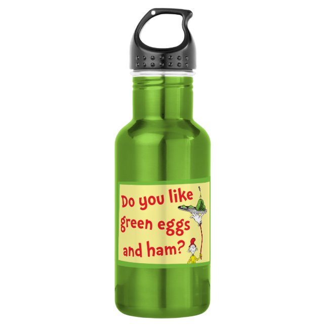 Do You Like Green Eggs and Ham? 532 Ml Water Bottle (Front)