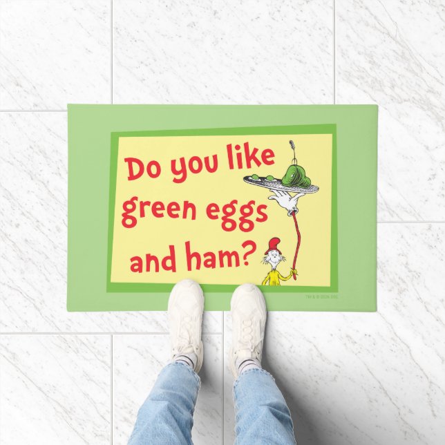 Do You Like Green Eggs and Ham? Doormat (Indoor)