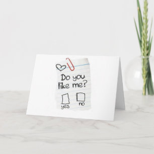 DO YOU "LIKE ME?" I LOVE MY BEST FRIEND "YOU!" HOLIDAY CARD