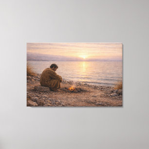 Do You Love Me?   Christian Coastal Landscape    Canvas Print
