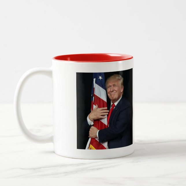 Do You Miss Me Yet - President Trump Two-Tone Coffee Mug (Left)
