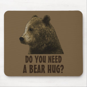 Do You Need A Bear Hug Gay Bear Mouse Mat