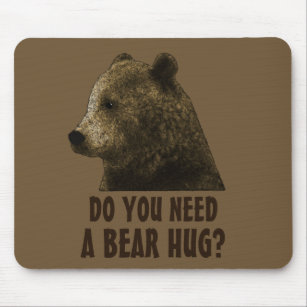 Do You Need A Bear Hug Gay Bear Mouse Mat