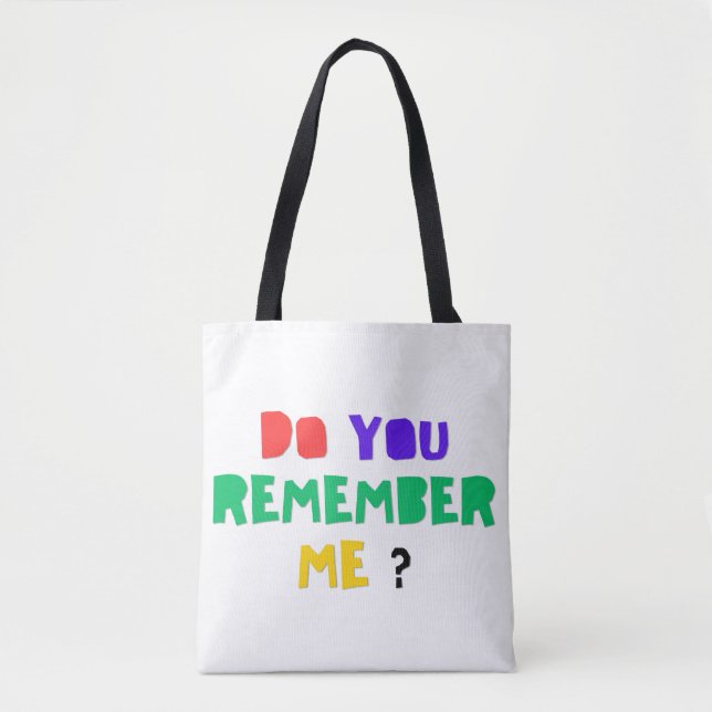 DO YOU REMEMBER ME Denim Jacket Tote Bag (Front)