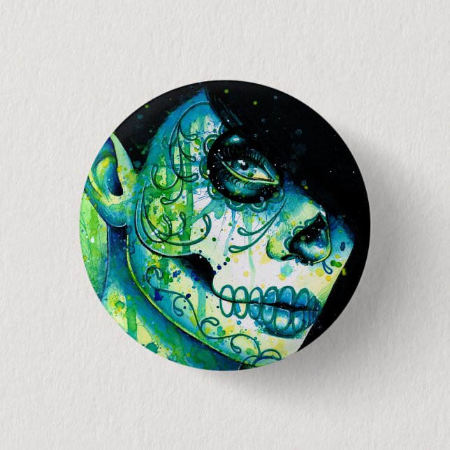 Do You Remember? Sugar Skull Girl 3 Cm Round Badge (Front)