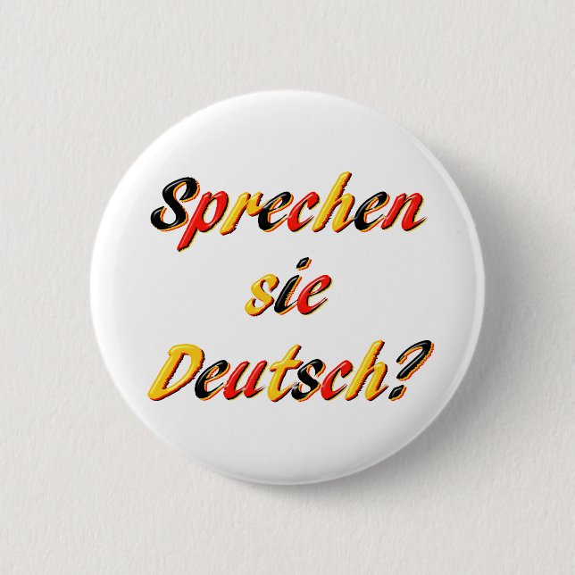 Do You Speak? 6 Cm Round Badge (Front)