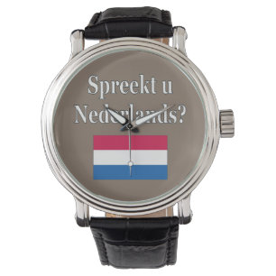Do you speak Dutch? in Dutch. Flag Watch