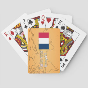 Do you speak French? in French. Flag wf Playing Cards