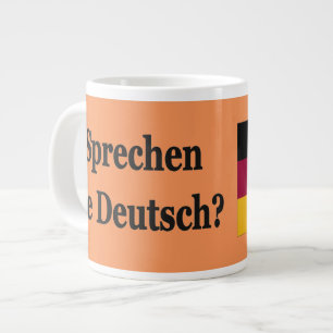 Do you speak German? in German. Flag bf Large Coffee Mug