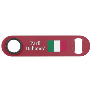 Do you speak Italian? in Italian. Flag wf