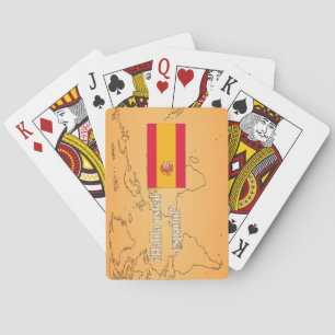 Do you speak Spanish? in Spanish. Flag wf Playing Cards