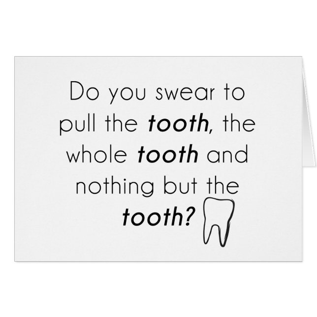 Do you swear? (Front Horizontal)