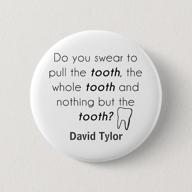 Do you swear? 6 cm round badge (Front)
