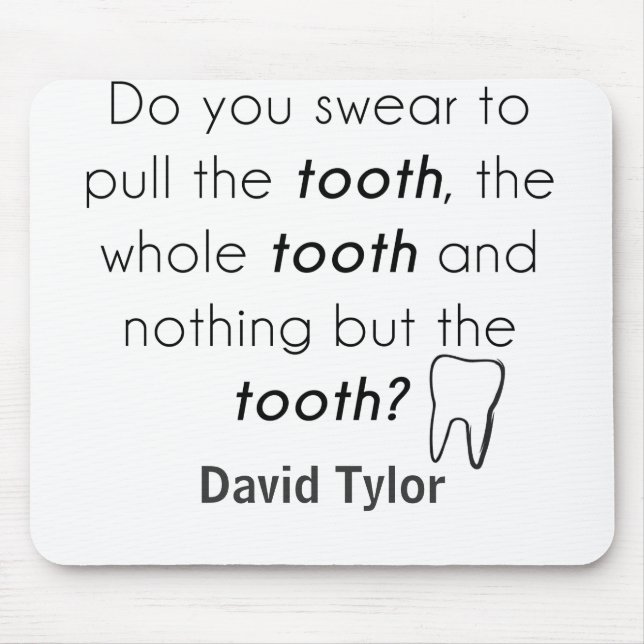 Do you swear? mouse mat (Front)